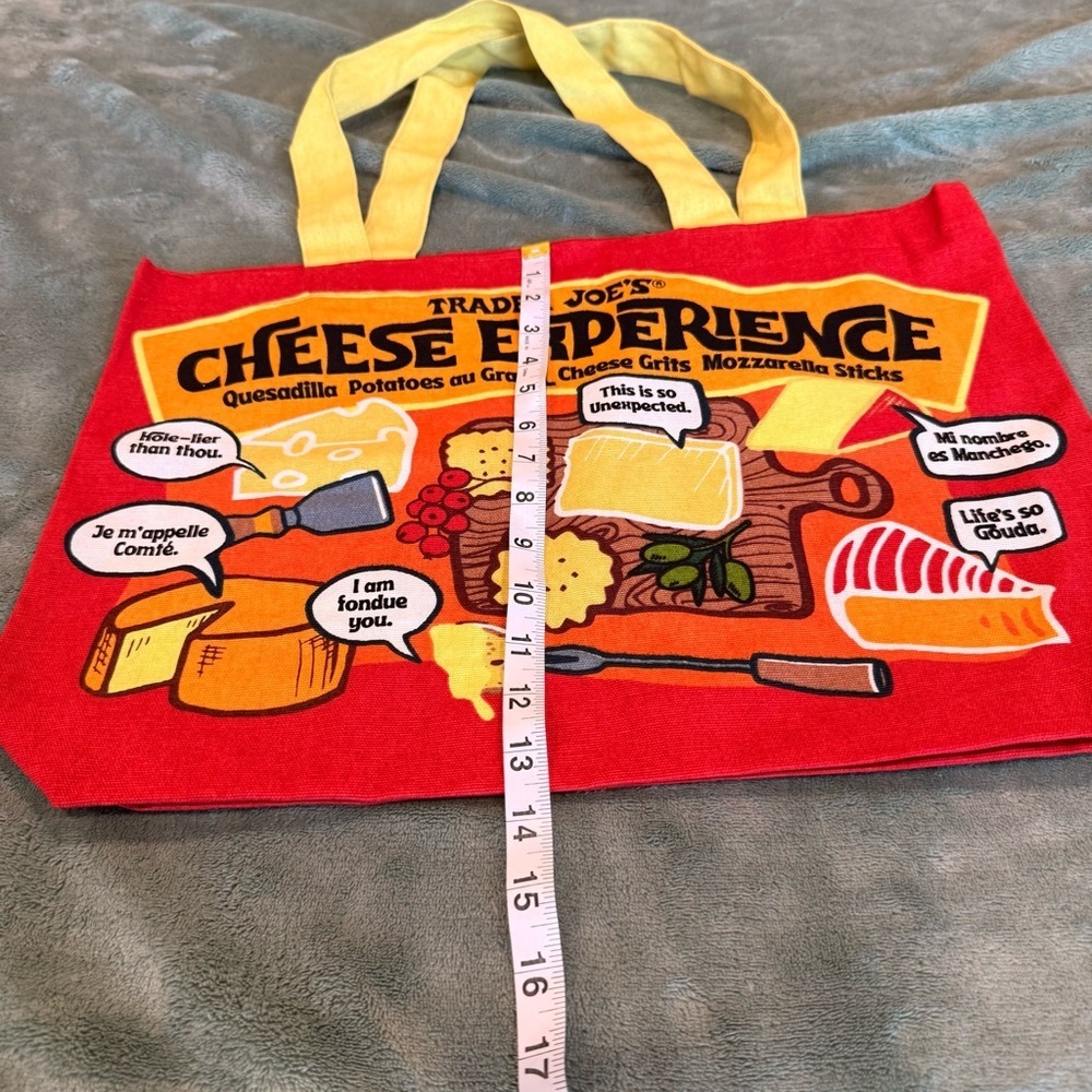 NEW Trader Joe’s Reusable Tote Bag Bundle (2) - Cheese - Picture 6 of 16
